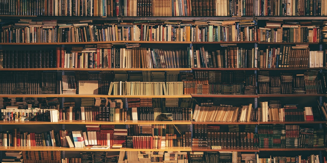 Páginas de libros abiertos para una revisión de literatura