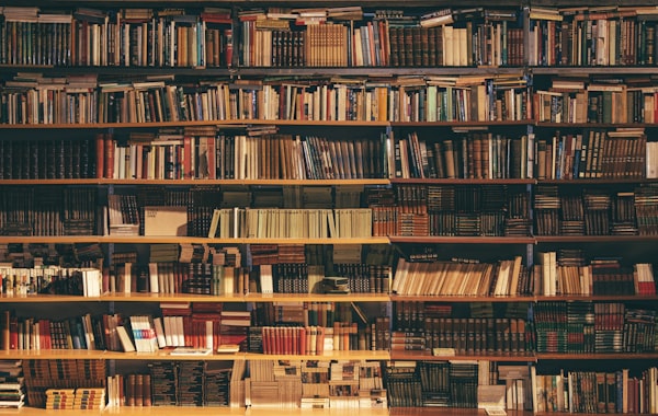 Páginas de libros abiertos para una revisión de literatura
